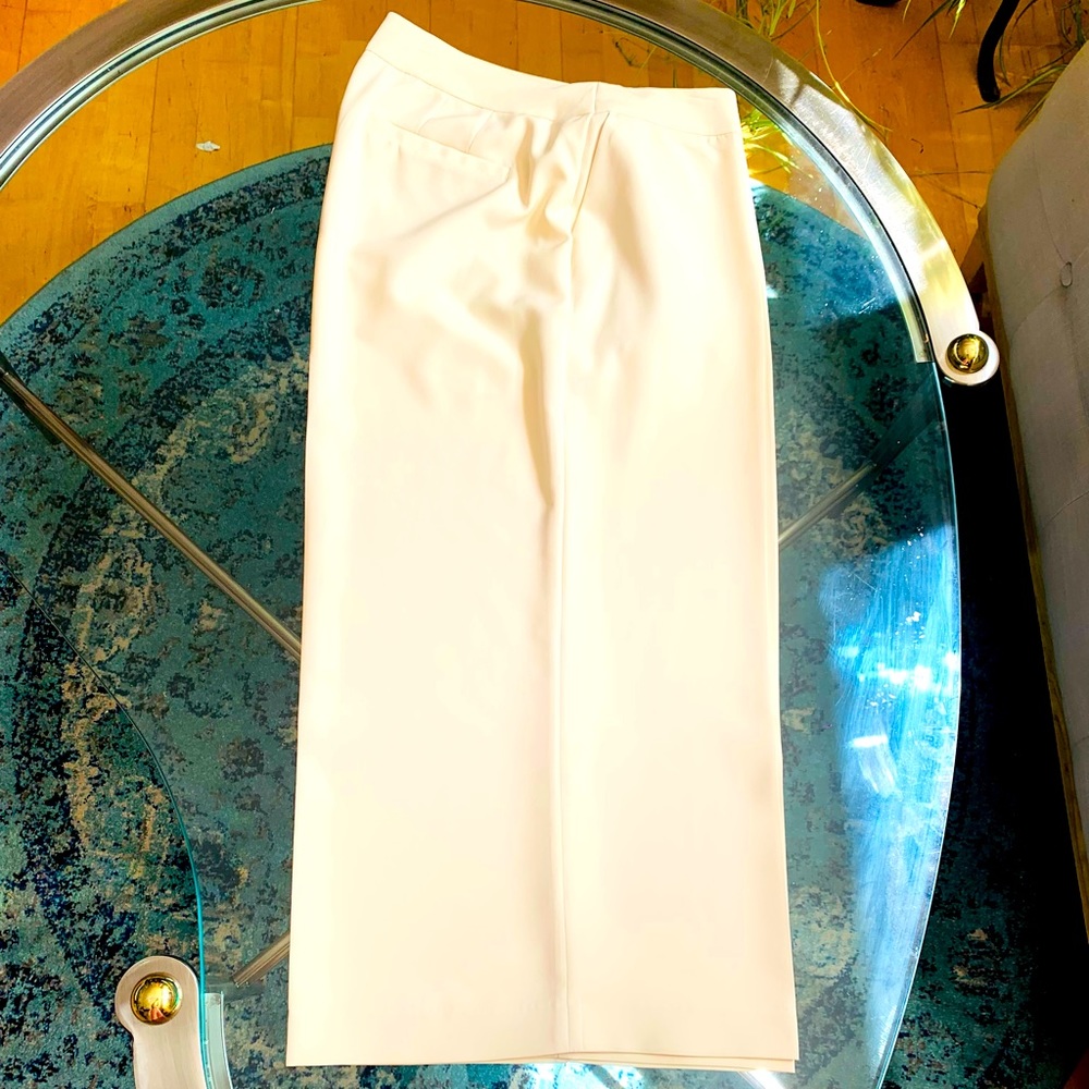 ✨Eloquii✨ Cream Wide-Leg Crop Pants